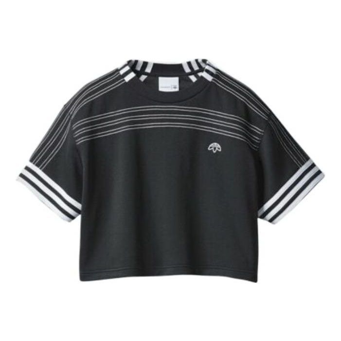 (WMNS) Adidas x Alexander Wang Cutsew Womens Cropped Jersey 'Black' BR9215 sold by KicksCrew