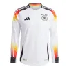 adidas Germany 24 Long Sleeve Home Authentic Soccer Jersey 'White' IZ1619 sold by KicksCrew