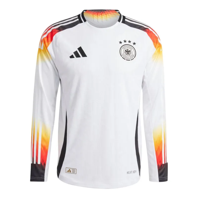 adidas Germany 24 Long Sleeve Home Authentic Soccer Jersey 'White' IZ1619 sold by KicksCrew