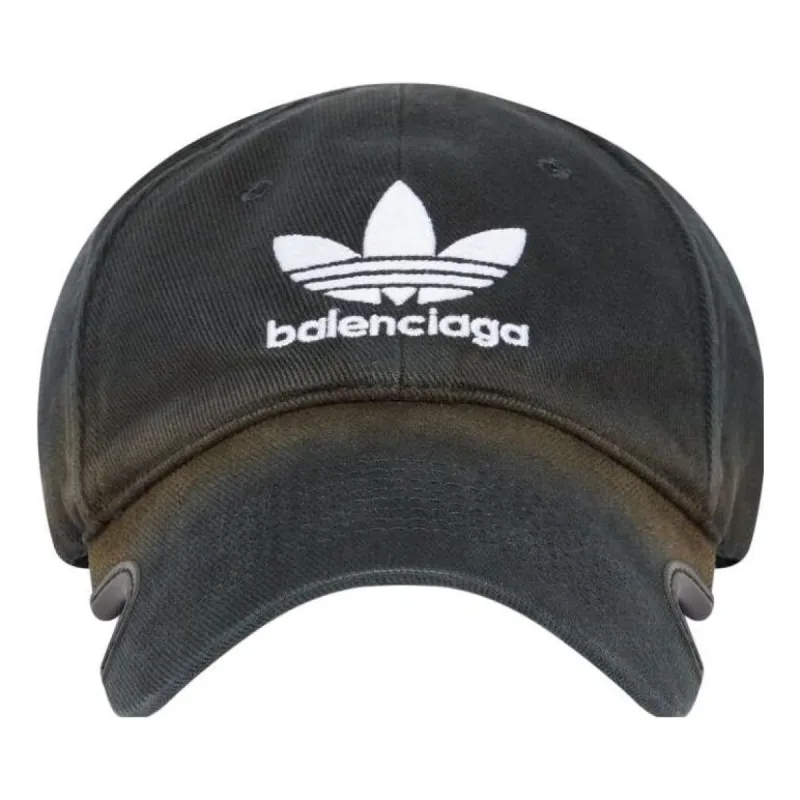 Balenciaga x adidas Trefoil Balenciaga Logo Cap 'Black White' 723749410B21077 sold by KicksCrew