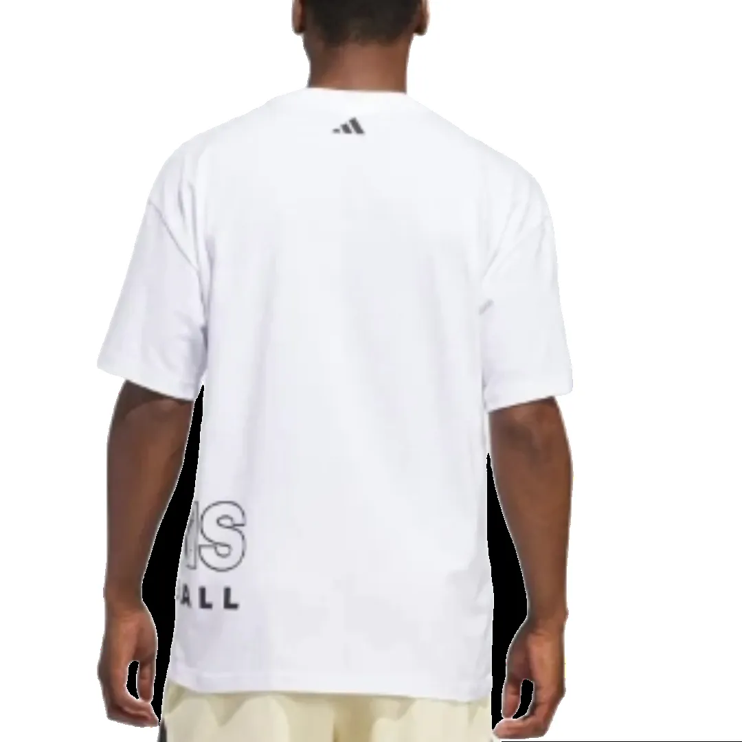 adidas Basketball Select T-Shirt Asia Sizing 'White' IS0525 sold by KicksCrew product image thumbnail 3