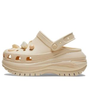 新品crocs エンデバー ベージュ 9M WMNS) Crocs Mega Crush Shells and Pearls Clog 'Beige' 209287