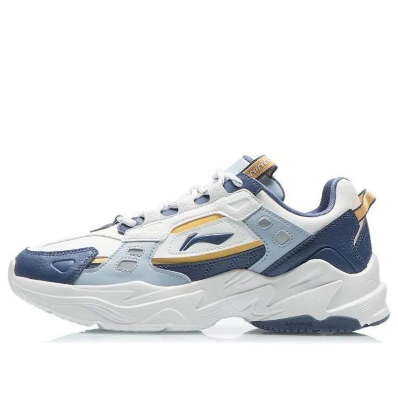 Li-Ning Retro Reflective Sneakers 'White Blue' AGCS417-3 sold by KicksCrew