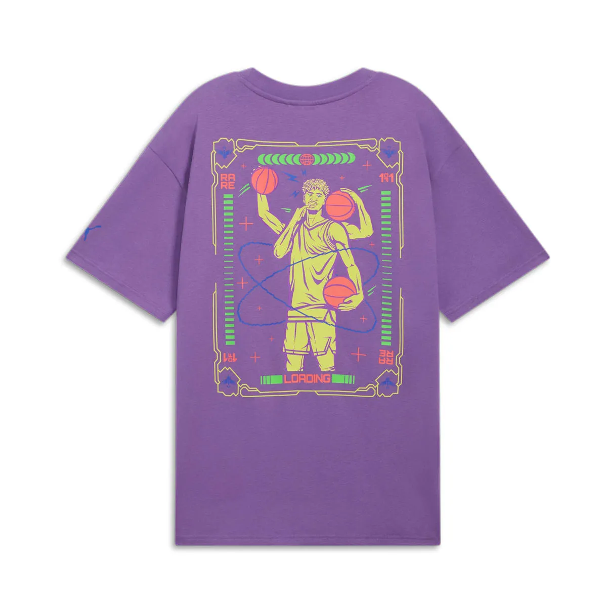 PUMA x Melo Spark Basketball T-shirt 'Purple' 627742-02 sold by KicksCrew product image thumbnail 2