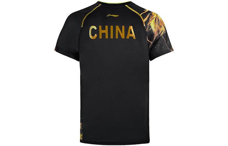 Li-Ning Fast-Dry Table Tennis Dragon T-Shirt 'Black Yellow' AAYR357-2 sold by KicksCrew product image thumbnail 3