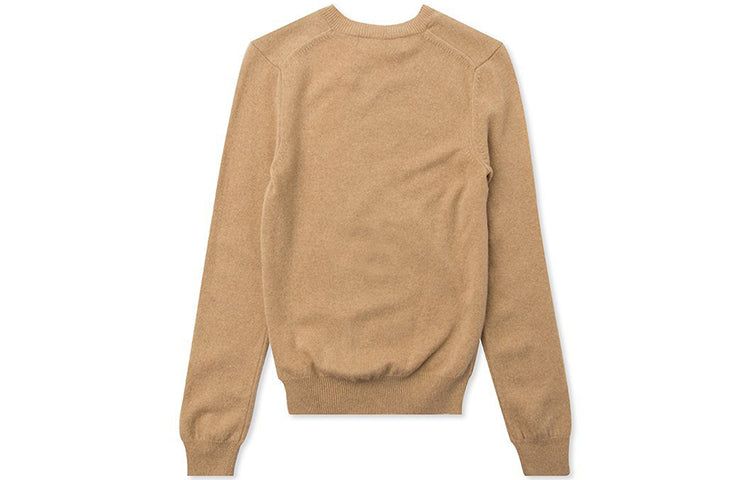 (WMNS) COMME des GARCONS PLAY V-Neck Pullover Black Heart 'Beige' AZ-N017-051-3 sold by KicksCrew product image thumbnail 2