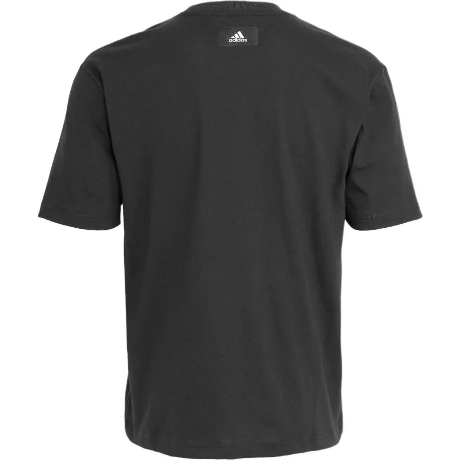 adidas Sportswear Future Icons Logo Graphic T-shirt 'Black White' H39747 sold by KicksCrew product image thumbnail 2