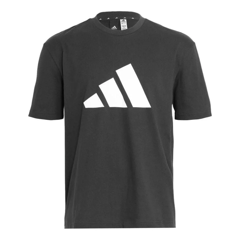 adidas Sportswear Future Icons Logo Graphic T-shirt 'Black White' H39747 sold by KicksCrew