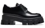 (WMNS) PRADA Monolith Brushed Calf Derby Shoes 'Black' 1E708L_B4L_F0002_F_A055 sold by KicksCrew