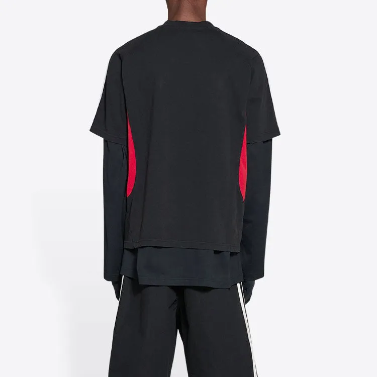 Balenciaga x adidas T-Shirt Medium Fit 'Black Red' 712401TNVA61003 sold by KicksCrew product image thumbnail 4