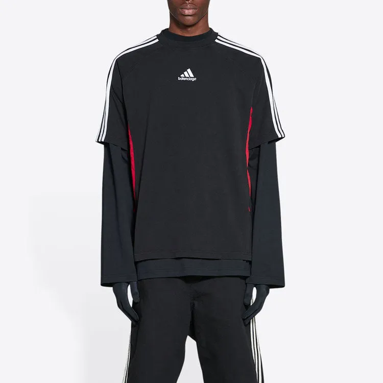 Balenciaga x adidas T-Shirt Medium Fit 'Black Red' 712401TNVA61003 sold by KicksCrew product image thumbnail 3