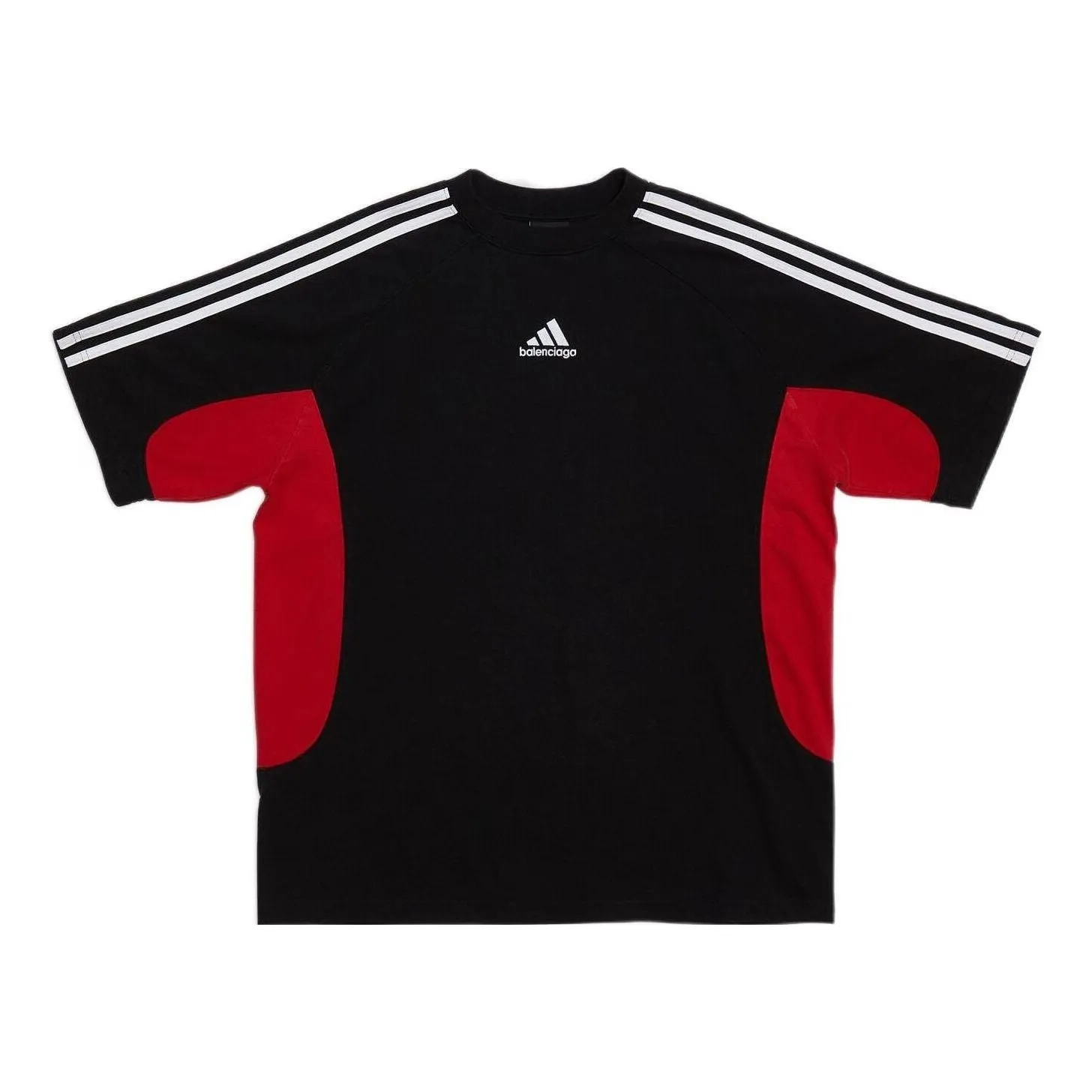 Balenciaga x adidas T-Shirt Medium Fit 'Black Red' 712401TNVA61003 sold by KicksCrew