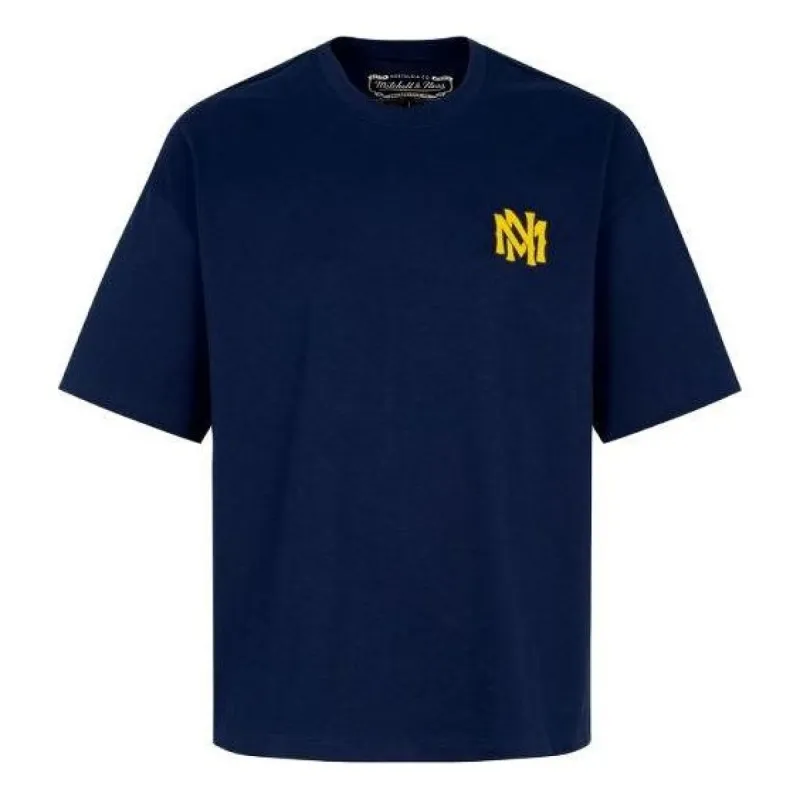 Mitchell & Ness Logo Legendary T-shirt 'Navy' MNJYSST23016-NAVY sold by KicksCrew