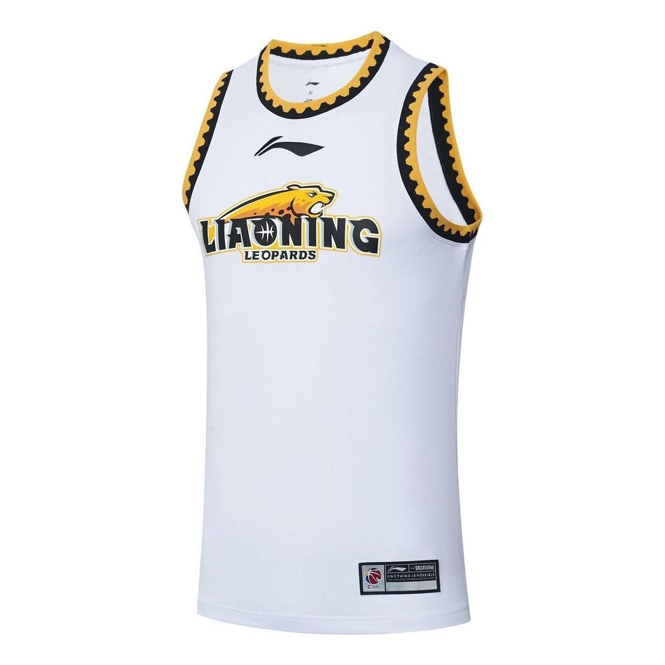 Li-Ning CBA Liaoning Flying Leopards Basketball Jersey 'White' AAYS397-1 sold by KicksCrew