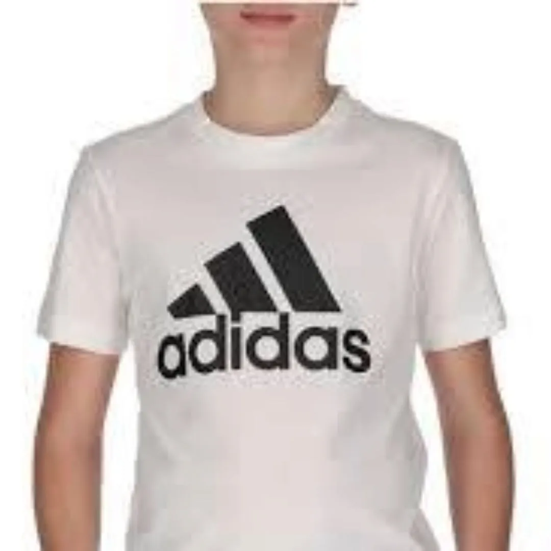 (GS) adidas Essentials T-Shirt Asia Sizing 'White Black' GN3994 sold by KicksCrew product image thumbnail 3