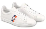 LOUIS VUITTON Luxembourg Sneakers 'White Orange' 1A57U4 sold by KicksCrew