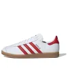 adidas Gazelle Leather 'White Red Gum' IH0377 sold by KicksCrew