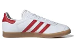 adidas Gazelle Leather 'White Red Gum' IH0377 sold by KicksCrew