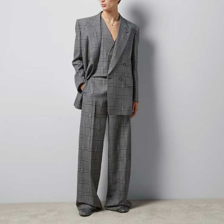 Gucci Horsebit Check Wool Tailored Pant 'Grey Black' 680704-ZAOPD-1016 sold by KicksCrew product image thumbnail 2