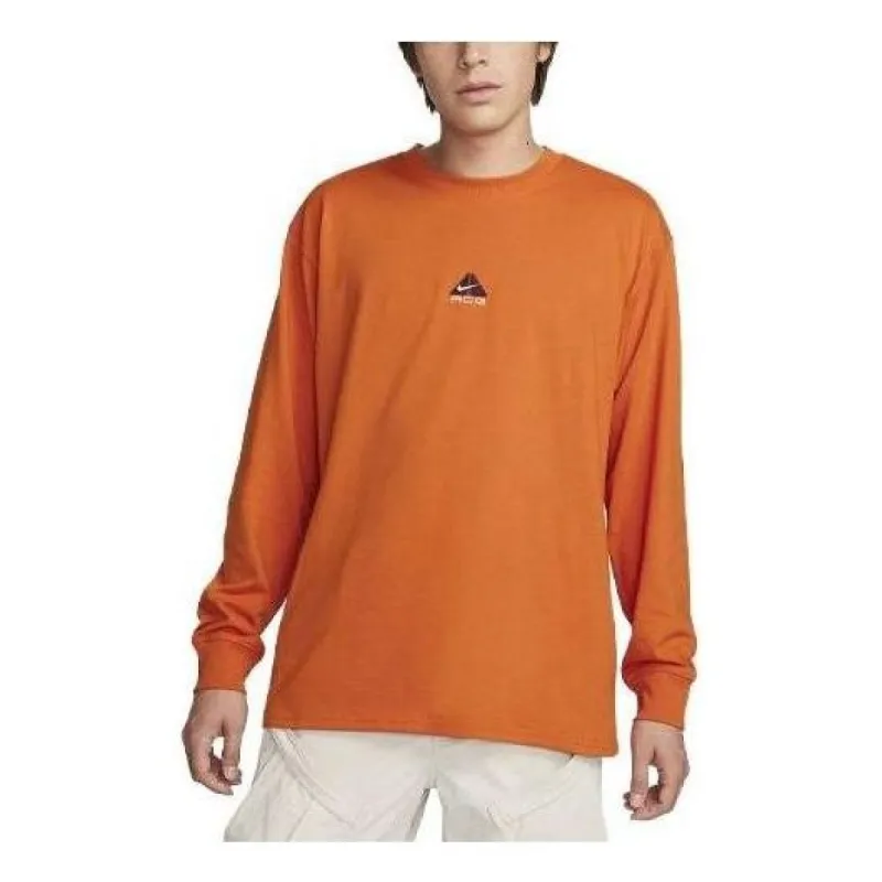 Nike ACG Lungs Long Sleeve T-shirt 'Campfire Orange Summit White' DR7753-893 sold by KicksCrew