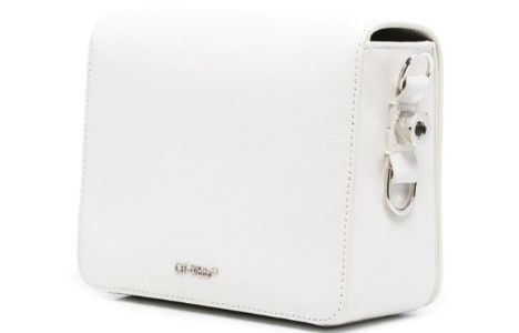 (WMNS) Off-White Diag Logo-plaque Shoulder Bag 'White Black' OWNN018F21LEA0030110 sold by KicksCrew