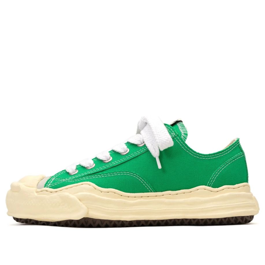 Maison MIHARA YASUHIRO HANK VL OG Sole Canvas Low-top Sneaker 'Green' A09FW734-GRN sold by KicksCrew