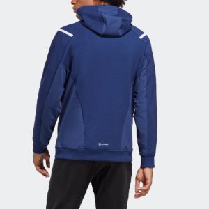 Adidas Workout Teach Not Preach Full-Zip Jackets 'Blue' IB9018 sold by KicksCrew