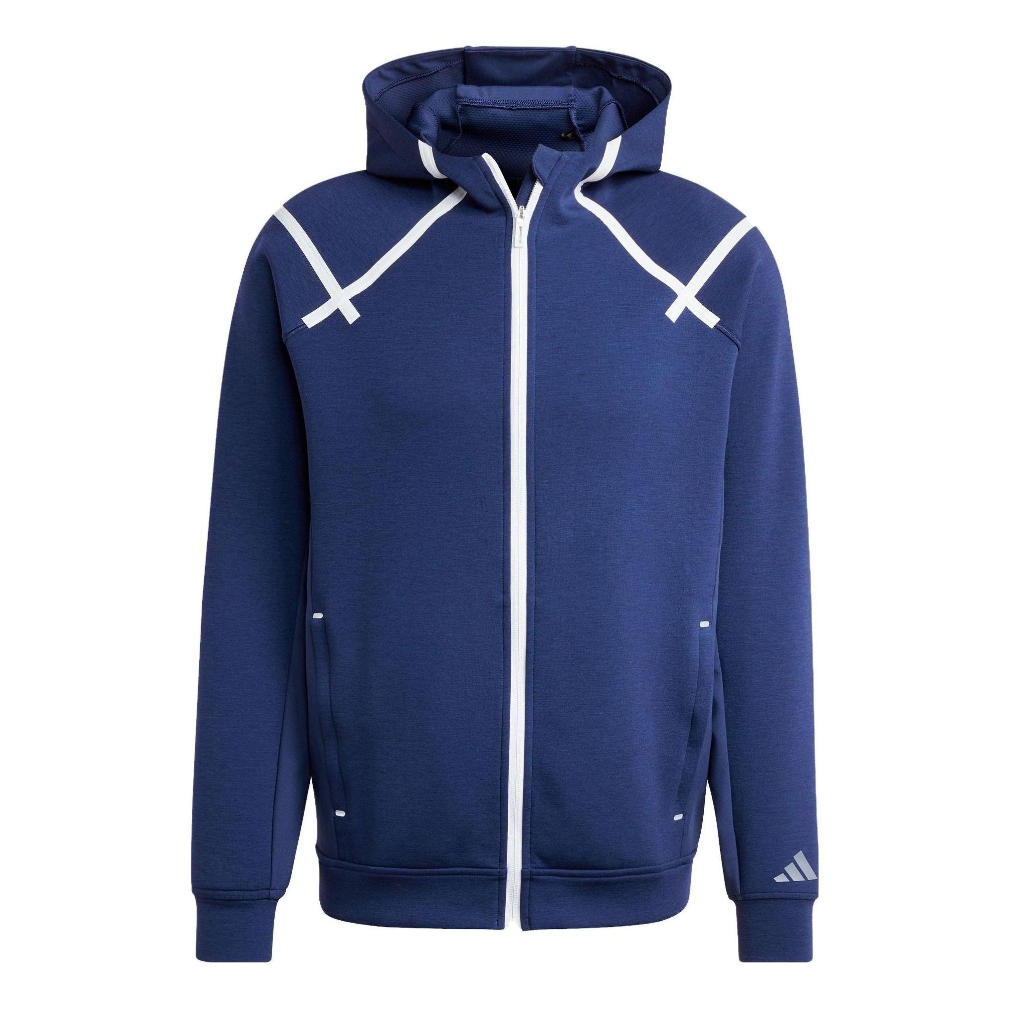 Adidas Workout Teach Not Preach Full-Zip Jackets 'Blue' IB9018 sold by KicksCrew