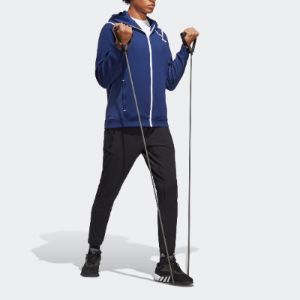 Adidas Workout Teach Not Preach Full-Zip Jackets 'Blue' IB9018 sold by KicksCrew
