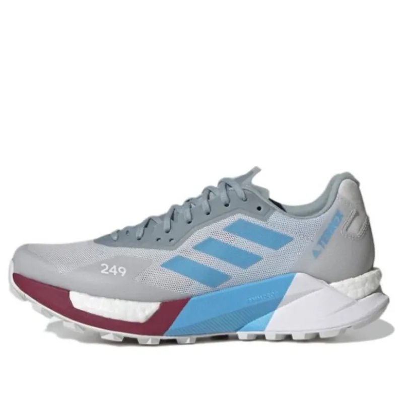 (WMNS) Adidas Terrex Agravic Ultra Trail 'Grey Sky Rush Burgundy' GZ9039 sold by KicksCrew