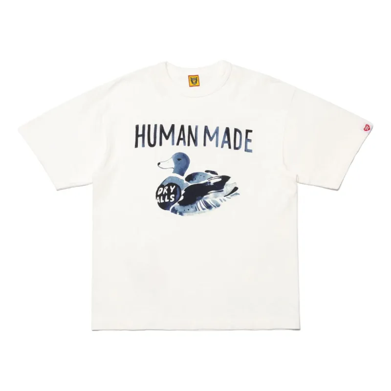 HUMAN MADE Ningen-sei Capsule Duck Graphic T-shirt 'White' HM25TE022 sold by KicksCrew