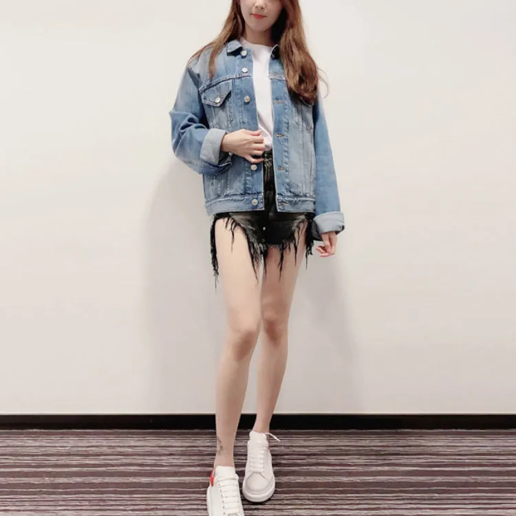 Balenciaga Back Logo Denim Jacket 'Blue Green' 606170TDW144065 sold by KicksCrew product image thumbnail 3