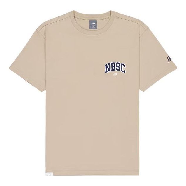 New Balance Small NBSC Graphic T-Shirt 'Beige Navy' AMT42331-SOT sold by KicksCrew