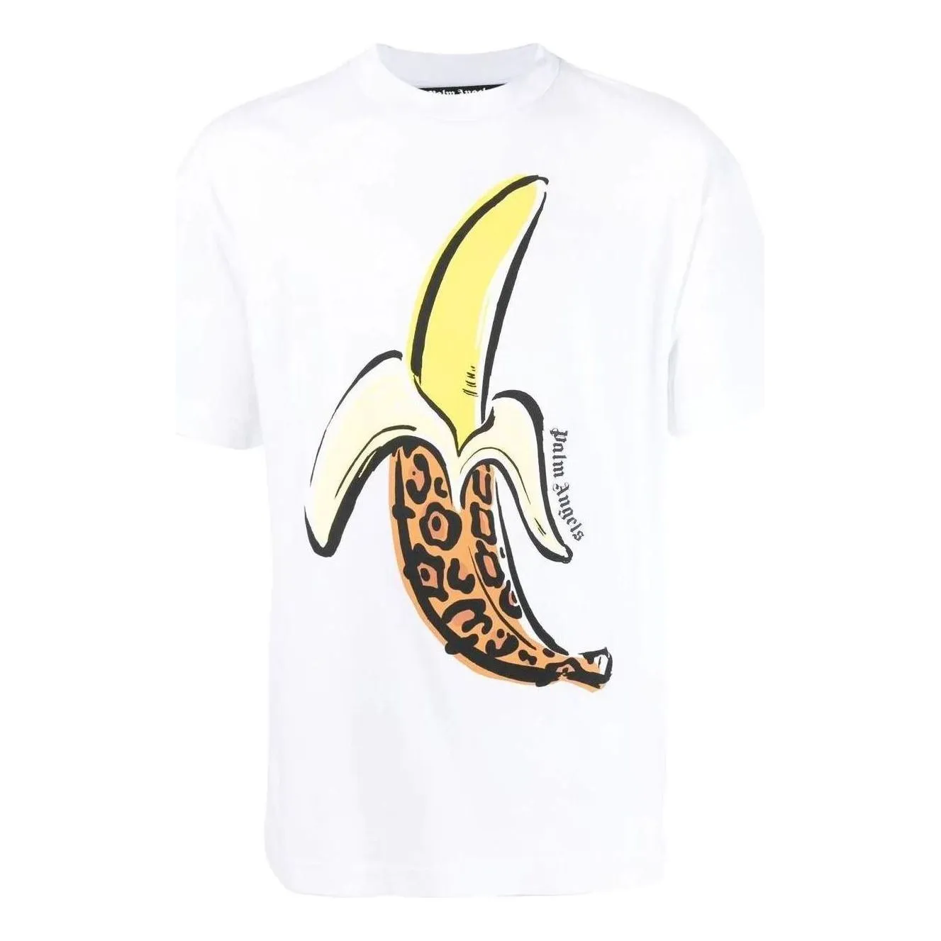 Palm Angels SS22 Banana T-Shirt 'White Yellow' PMAA001F22JER00601180118 sold by KicksCrew