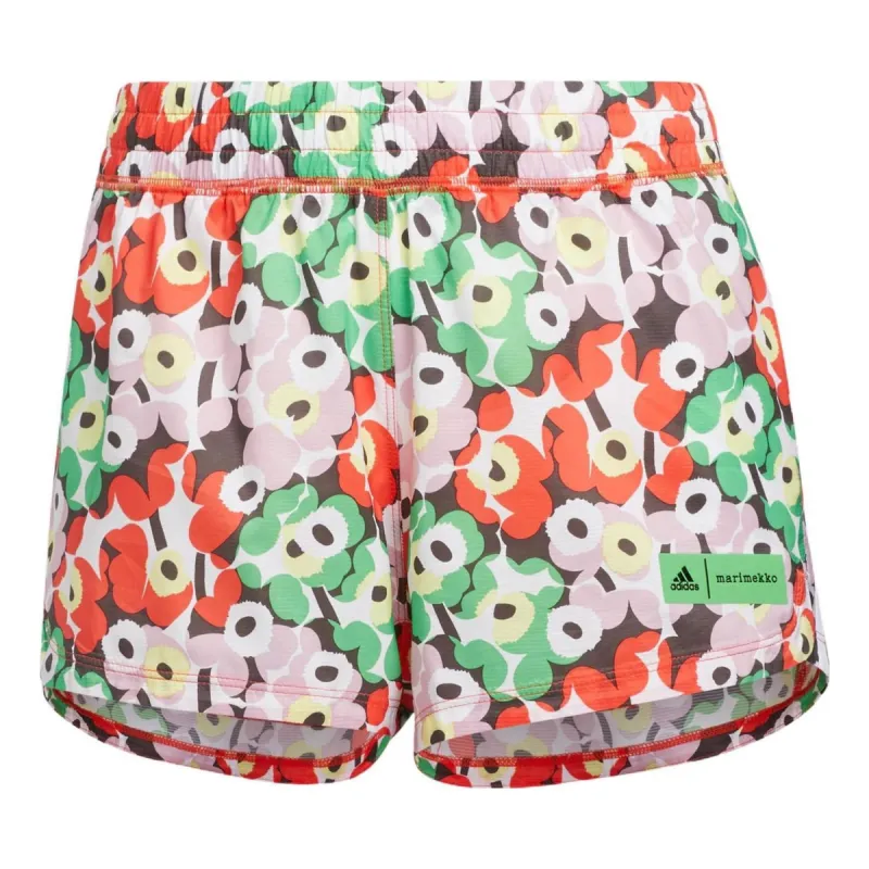 (WMNS) adidas x Marimekko Pacer Shorts 'Multi-Color' HE7390 sold by KicksCrew