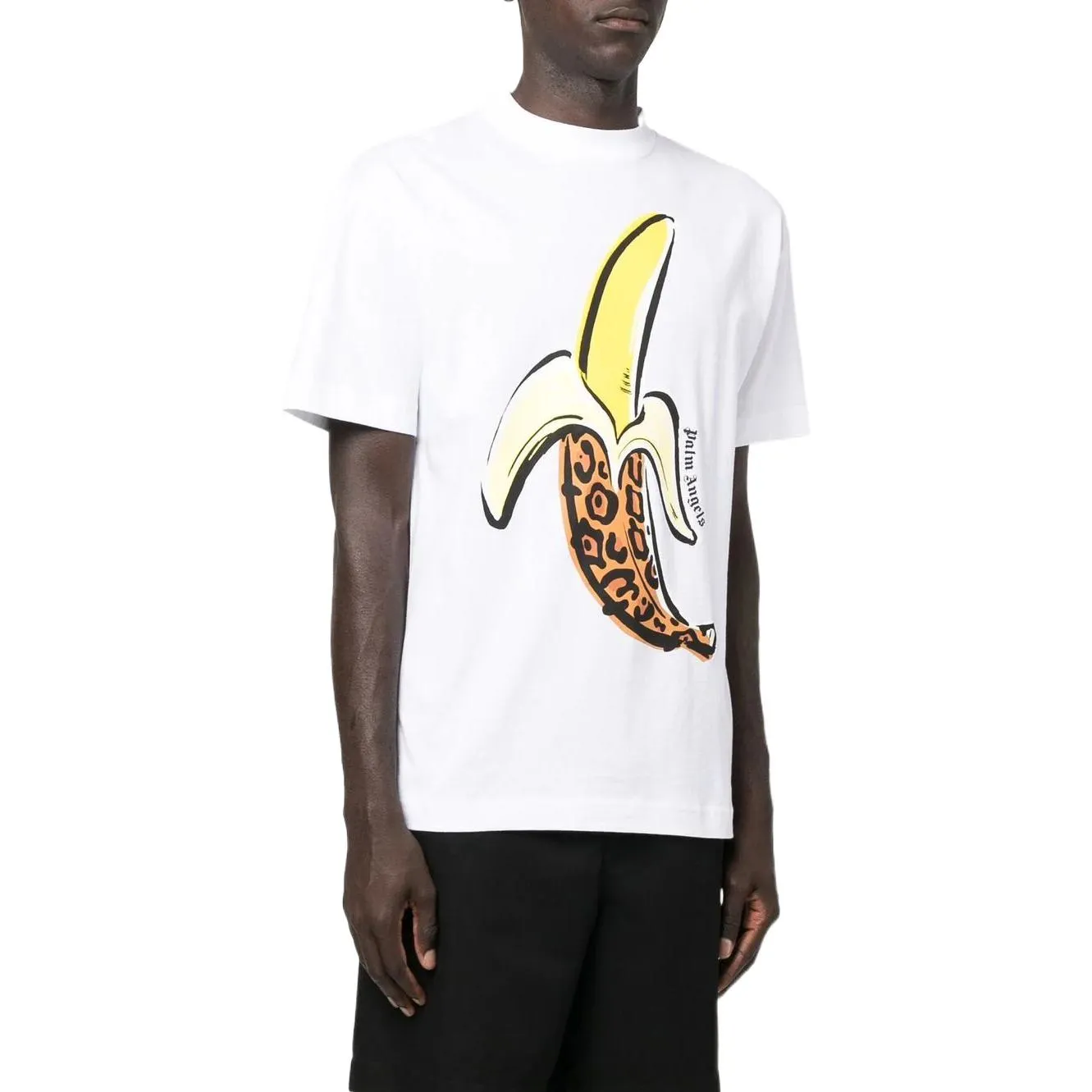 Palm Angels SS22 Banana T-Shirt 'White Yellow' PMAA001F22JER00601180118 sold by KicksCrew product image thumbnail 4
