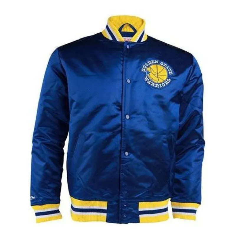 Mitchell & Ness x NBA Golden State Warrior Jacket 'Blue' 6390310AGSWIH-171593 sold by KicksCrew