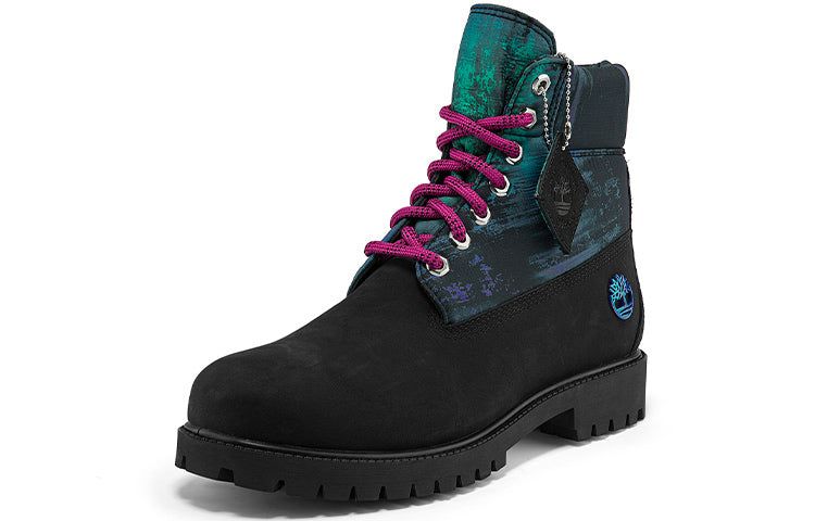Timberland Heritage NL Sky 6 Inch Waterproof Boots 'Black Nubuck with Print' A2M69001 sold by KicksCrew product image thumbnail 3