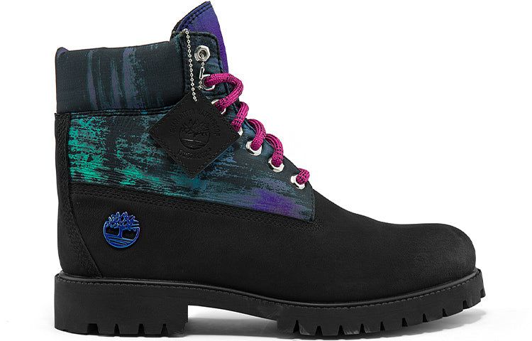 Timberland Heritage NL Sky 6 Inch Waterproof Boots 'Black Nubuck with Print' A2M69001 sold by KicksCrew product image thumbnail 2