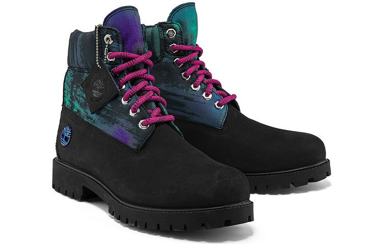 Timberland Heritage NL Sky 6 Inch Waterproof Boots 'Black Nubuck with Print' A2M69001 sold by KicksCrew product image thumbnail 4