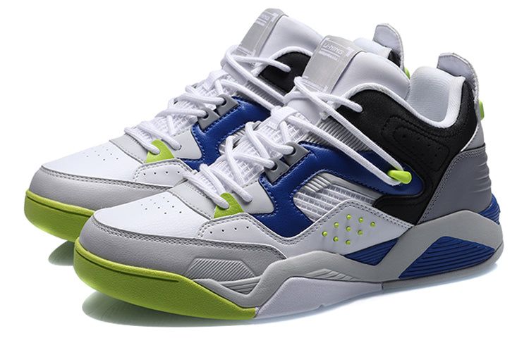 Li-Ning Casual Basketball Shoes 'White Black Blue' AGBR025-1 sold by KicksCrew product image thumbnail 3