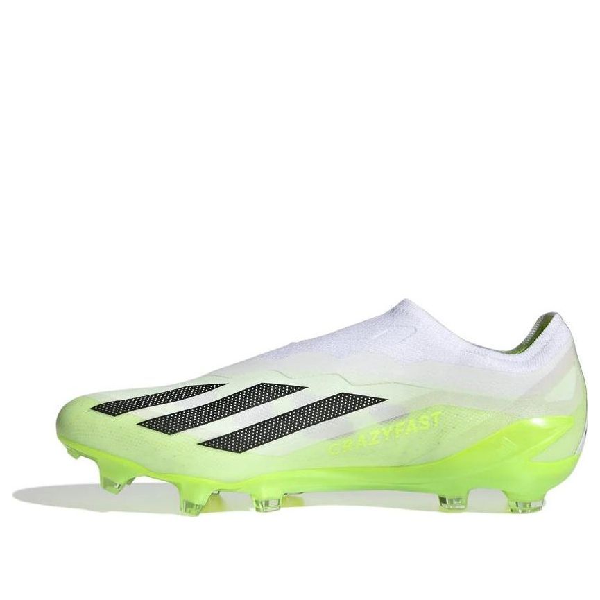 Adidas x Crazyfast.1 Laceless Firm Ground Soccer Cleats 'Cloud White Lucid Lemon' GY7378 sold by KicksCrew