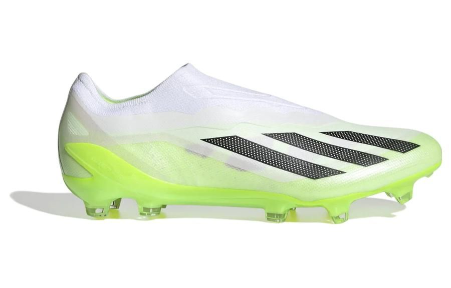 Adidas x Crazyfast.1 Laceless Firm Ground Soccer Cleats 'Cloud White Lucid Lemon' GY7378 sold by KicksCrew product image thumbnail 2