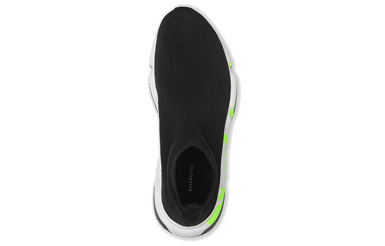 Balenciaga Speed Graffiti Sneakers 'Black Knit Fluo Green Graffiti Sole Unit' 605972W05GY1935 sold by KicksCrew product image thumbnail 3