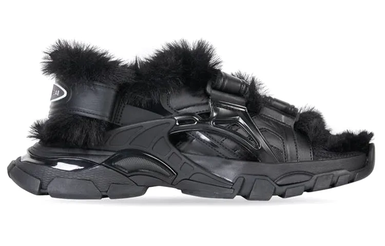 (WMNS) Balenciaga Track Sandals 'Fake Fur Black' 668560W3CQ31000 sold by KicksCrew product image thumbnail 2