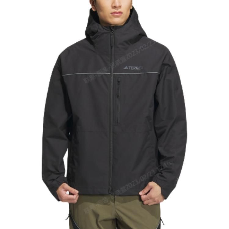 adidas Terrex Utilitas 3-In-1 Windbreaker Jacket 'Black' IC7997 sold by KicksCrew product image thumbnail 2