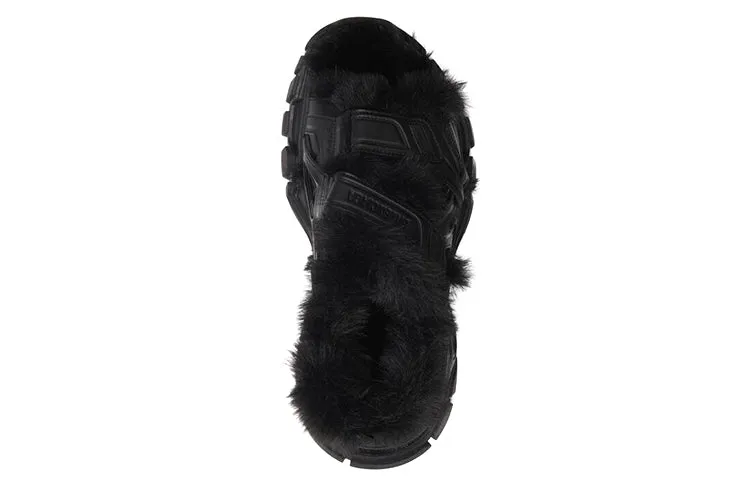 (WMNS) Balenciaga Track Sandals 'Fake Fur Black' 668560W3CQ31000 sold by KicksCrew product image thumbnail 4