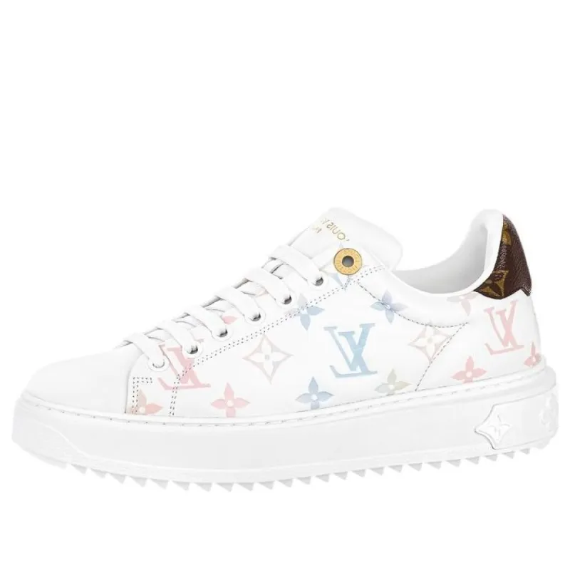 (WMNS) LOUIS VUITTON Time Out Sneakers 'White with Dreamy Monogram' 1ABZMF sold by KicksCrew