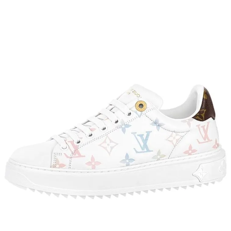 (WMNS) LOUIS VUITTON Time Out Sneakers 'White with Dreamy Monogram' 1ABZMF sold by KicksCrew