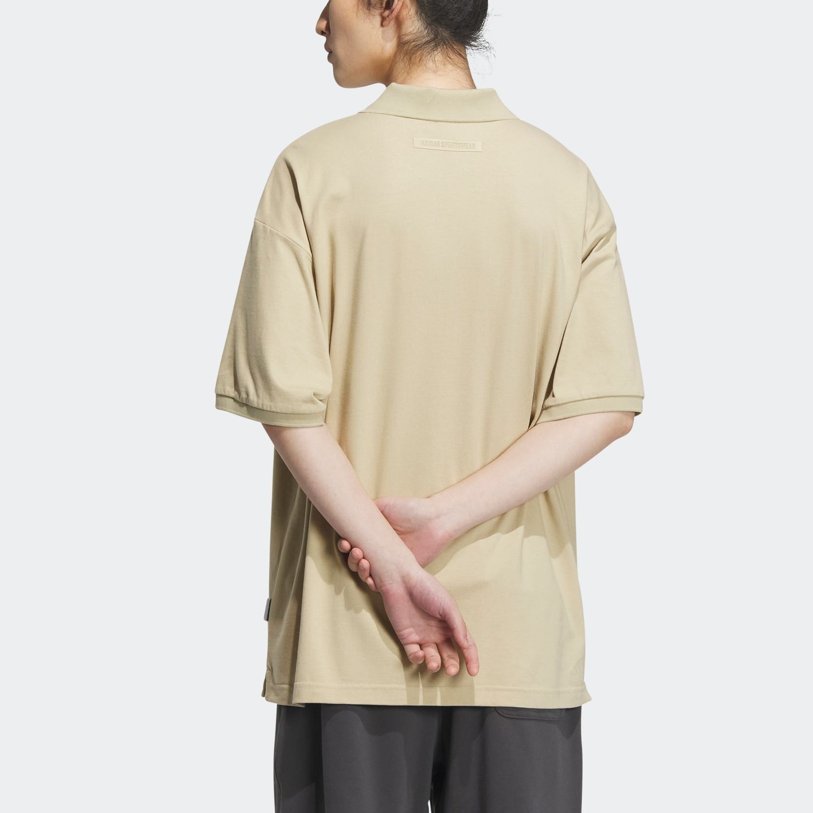 Adidas Verbiage Polo Shirts 'Beige' IP3978 sold by KicksCrew product image thumbnail 3